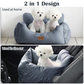 Dog Plush Car Seat-Multifunctional