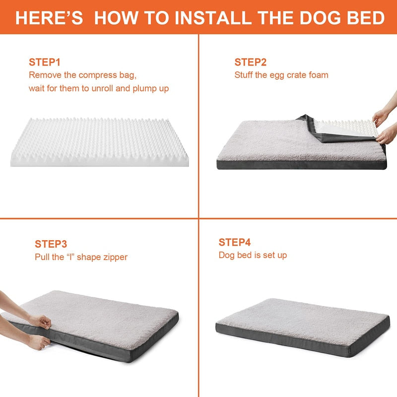 Orthopedic Memory Foam Dog Bed