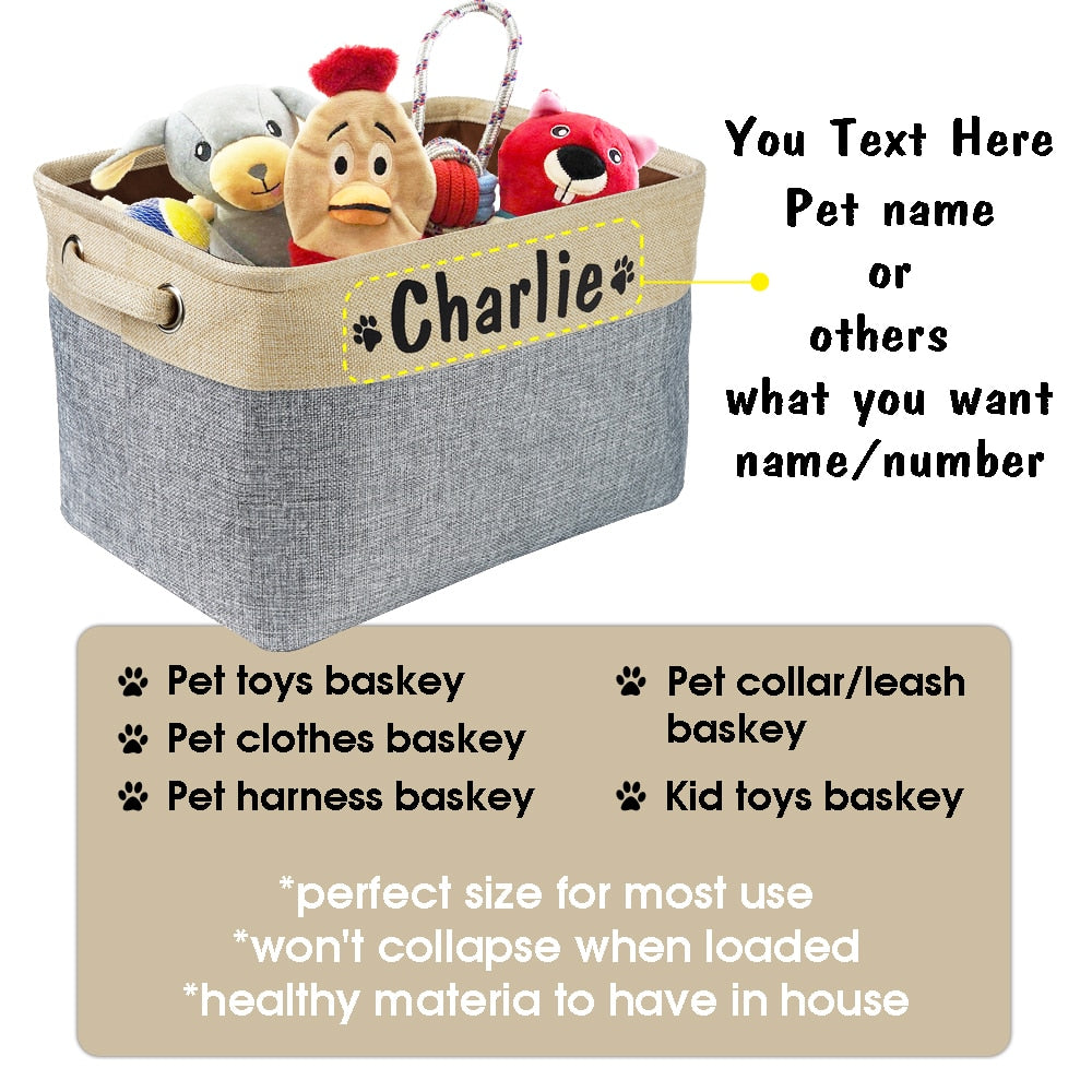 Personalized Toys Storage Basket