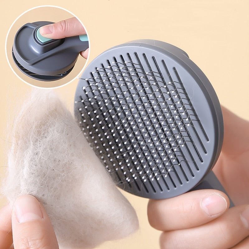 Self-Cleaning Pet Slicker Brush